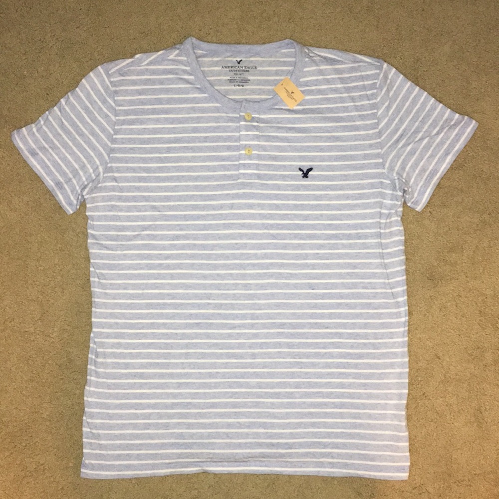 Men’s American Eagle Striped T-shirt light blue lg